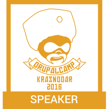 Speaker DrupalCamp Krasnodar 2016